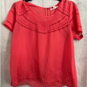 Coral Blouse
